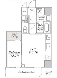 東京都台東区寿4丁目【マンション】の間取り