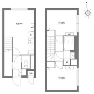 エルファーロ大井町【4階】の間取り