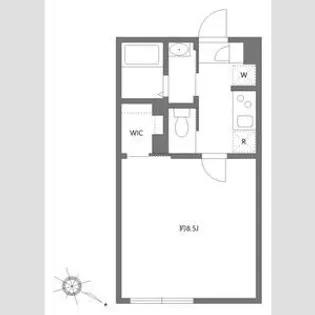 エルファーロ世田谷三宿【1階】の間取り