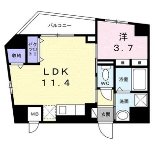 スリーピーラグーンⅡ【4階】の間取り