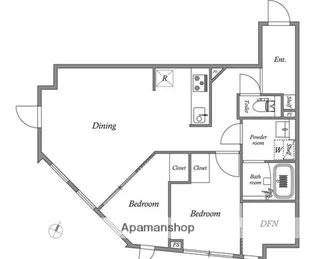 GRAN PASEO碑文谷SOUTH【4階】の間取り