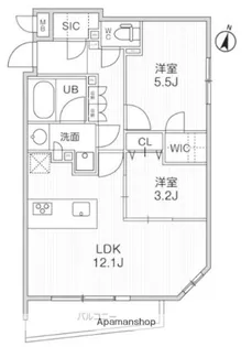 ルネサンスコート学芸大学【4階】の間取り