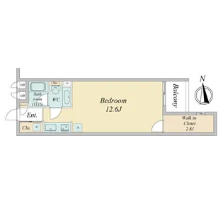 エルスタンザ下北沢【-2階】の間取り