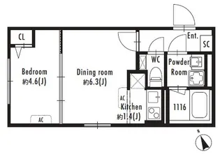 GRAN PASEO西新宿【204号室号室】の間取り