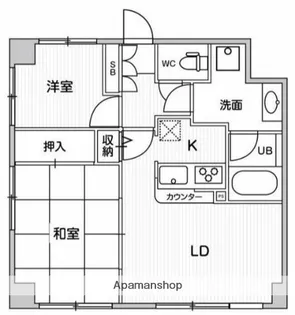 アエラス石川台【3階】の間取り