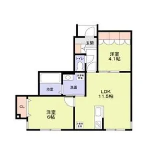 シュガーハウス【1階】の間取り