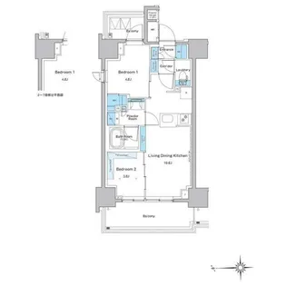 ルフォンプログレ門前仲町プレミア【10階】の間取り