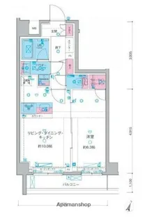 ガリシア西馬込【3階】の間取り