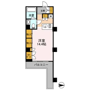 カスタリア目黒鷹番【3階】の間取り
