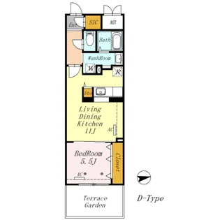 AZALETY上北沢【1階】の間取り