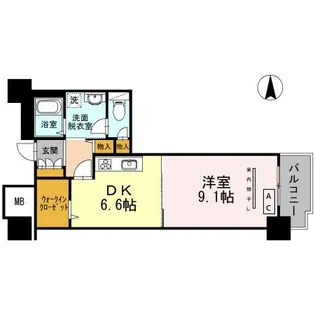 品川シーサイドビュータワー Ⅰ【21階】の間取り