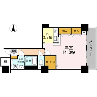 品川シーサイドビュータワー Ⅰ【21階】の間取り