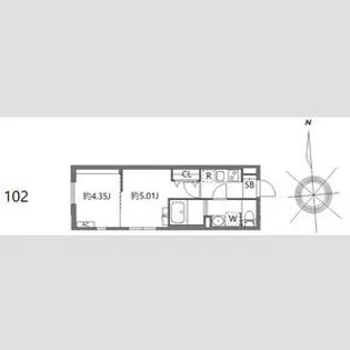 ルオーレ上北沢駅前【1階】の間取り
