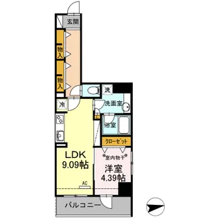 ルミエール品川橋【3階】の間取り