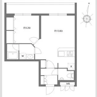 ソラミテラス松原【1階】の間取り