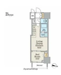クレストコート池上【9階】の間取り