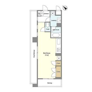 HF目黒行人坂レジデンス【3階】の間取り