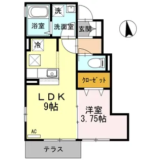 PLEMIER西大井【1階】の間取り