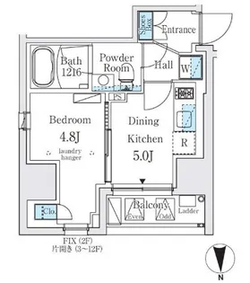 ジオエント秋葉原【8階】の間取り