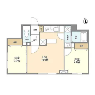 ウェルスクエア祖師ヶ谷大蔵【4階】の間取り