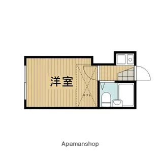 クレスト安田【108号室】の間取り