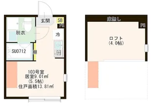 ハーモニーテラス関町北Ⅲ【1階】の間取り