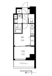 東京都台東区三筋1丁目【マンション】の間取り