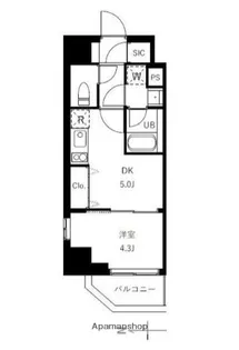 東京都台東区三筋1丁目【マンション】の間取り
