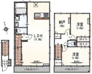 LA R&233SIDENCE CHIC【3階】の間取り