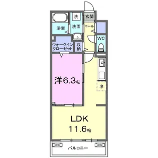 ラフテル【3階】の間取り