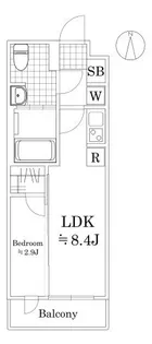ラフィスタ鷺ノ宮【3階】の間取り