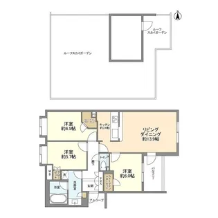 3LDKの間取り画像