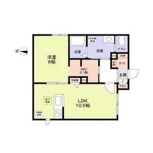 プレジオ明大前【1階】の間取り