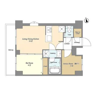 AUGUSTA RESIDENCE大森【8階】の間取り
