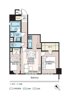 CREATIF三軒茶屋【2階】の間取り