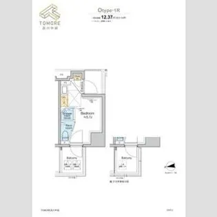 TOMORE品川中延【9階】の間取り