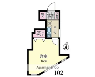 ナラティブ菊名【1階】の間取り