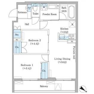 フィカーサ横浜【1階】の間取り