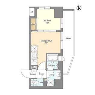 AIFLAT品川戸越パークサイド【4階】の間取り