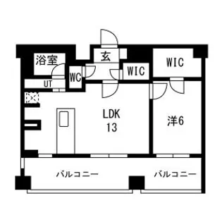 スパシエ幡ヶ谷【7階】の間取り