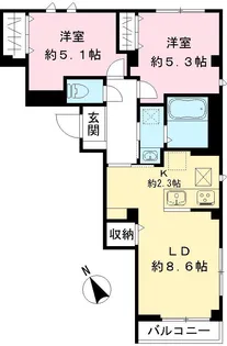 RAMO等々力(NEARLY ZEH)【101号室号室】の間取り