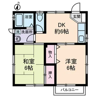 アムス西小山【2階】の間取り