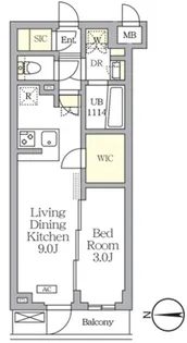アジールコート都立大学【2階】の間取り