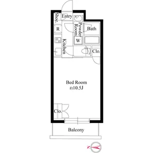 グランパセオ代々木上原Ⅱ【2階】の間取り