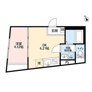 SPOY戸越銀座【-1階】の間取り