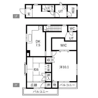 井上ハイツ【201号室】の間取り