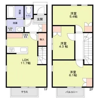 コンフォート松原【1階】の間取り