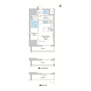 スタイリオ蒲田WEST【14階】の間取り