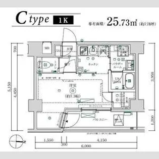 MAXIV武蔵新城TRE【2階】の間取り