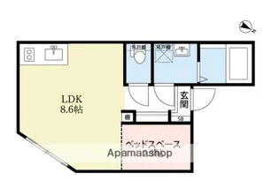 オークレスト下目黒【2階】の間取り